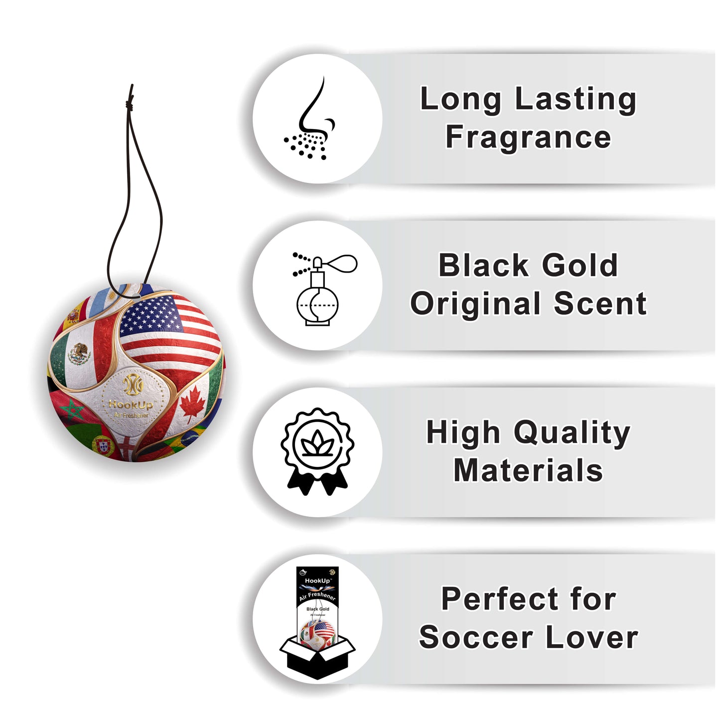 World Cup Soccer Air Freshener (4Pack)